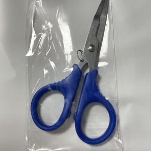 Ciseaux de pêche miniatures en acier inoxydable Ztc209 bleus 3Cr13 à lame droite avec dégorgeoir, équipement de pêche extérieur essentiel - Product Image 3