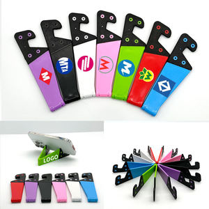 Custom Logo Universal Folding Cellphone <b>holder</b> Adjustable Plastic Lazy <b>Tablet</b> Stand Mobile Phone <b>Holder</b> For Promotional Gift - Product Image 3