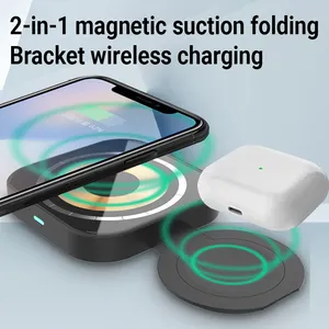 Mobile Power Wireless Magnetic 2-in-1 Fast Charging 20W Portable Power Cell Phone Blue Tooth Multi-function Charging