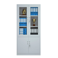 Armoire de classement en acier de conception moderne fabriquée en usine, armoire de rangement, armoire de classement de bureau avec serrure pour usage professionnel