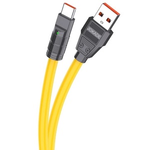 Câble de charge USB Type C Jokade jaune 1m, charge rapide pour téléphone et tablette - Product Image 1