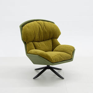 Fauteuil de salon de style rétro de luxe Source Factory avec base fixe et dossier rembourré en duvet pour la maison, l'hôtel, le bureau, le salon - Product Image 3