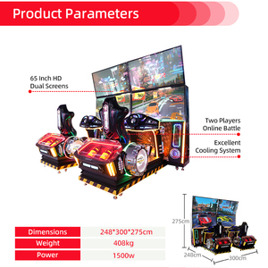 Machine <span class=keywords><strong>de</strong></span> <span class=keywords><strong>jeu</strong></span> d'arcade commerciale à monnayeur, simulateur <span class=keywords><strong>de</strong></span> conduite, cockpit <span class=keywords><strong>de</strong></span> course simulée - Product Image 2