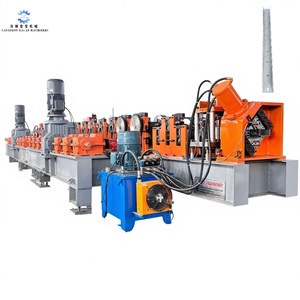 อุปกรณ์ขึ้นรูปเสาเหล็กกั้นแบบลูกฟูกสามชิ้นเคลือบสังกะสีและเคลือบสีฝุ่น - Product Image 1