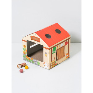 Migliore casa di quattro carte un giocattolo di mobili per le vacanze rurali per animali domestici fatti a mano dalla nonna - Product Image 1