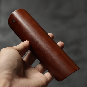 Juego de té de bambú hecho a mano, tres piezas, forma cilíndrica, pinzas para té, cuchara, aguja para ceremonia del té, seis herramientas para caballeros, origen Anji - Product Image 3