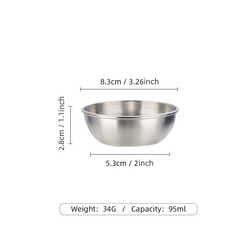 Silver  -- 95 ml sauce dish