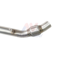 Tuyau d'échappement en acier inoxydable poli MATCHWAY, soudé TIG à 100 %, pour BMW E60 E61 LCI 520d N47 2006-2009