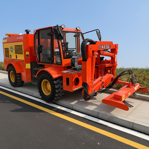 Taille-haie et tondeuse à gazon articulés 2-en-1 robustes pour l'entretien des pentes routières, certification CE - Product Image 1
