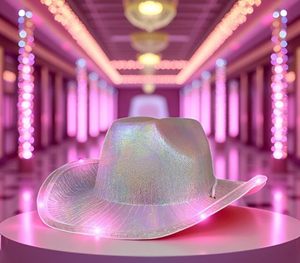 Sombrero de Vaquera Personalizado con Luces LED de Colores para Adolescentes, Ideal para Año Nuevo, Diwali, Cumpleaños, Graduaciones, Fiestas, Bares, Disfraces y Accesorios de Cosplay - Product Image 2