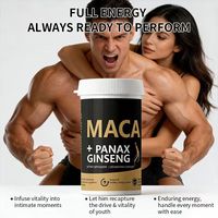 Capsules de Maca Plus Bio, Maca Ginseng, Maca Noire, Booster d'Énergie et de Vigueur, Complément Herbal pour Adultes, 120 gélules