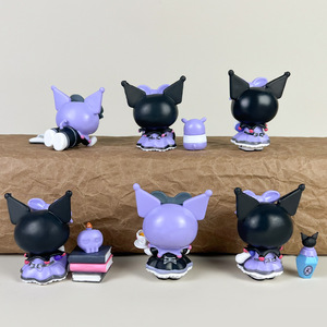 ของเล่นการ์ตูนอนิเมะ Kuromi ชุด6ชิ้นตุ๊กตาเจ้าหญิงเมโลดี้สำหรับเด็กผู้หญิง - Product Image 4