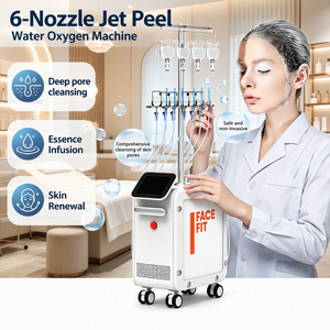 Appareil Facial Avancé pour l'Infusion de Sérum, Pulvérisateur d'Eau et d'Oxygène à 6 Buses Jet Peel, Professionnel pour Salon - Product Image 1