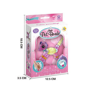 面白いキッズブレスレットセットDIY漫画ビーズバングルおもちゃマジックペットビーズブレスレット子供のためのクリスマスギフト - Product Image 6