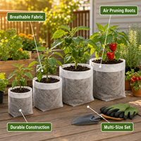 Sacs de culture en tissu non tissé, pots de pépinière pour semis, jardinières respirantes robustes pour l'intérieur et l'extérieur