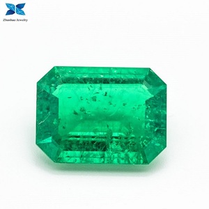 Esmeralda colombiana piedra precios sintético anillo de piedras preciosas Esmeralda claridad VVS <span class=keywords><strong>VVG</strong></span> color - Product Image 2