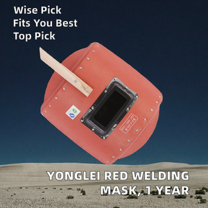 Máscara de Soldadura Semiautomática Manual Yonglei YLC-011, Color Rojo, Clásica, Borde de <span class=keywords><strong>Aluminio</strong></span> Grueso, Impermeable, Cascos de Protección, 1 Año - Product Image 2