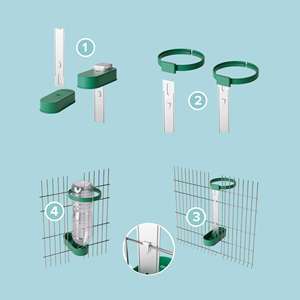 <span class=keywords><strong>Abbeveratoio</strong></span> Automatico per Pollame RDH1 con Supporto da 2L e Facile Attacco alla Gabbia - Product Image 3