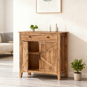 Hiện đại bằng gỗ đa chức năng nhà bếp đựng thức ăn 2-cửa tủ với 1 ngăn kéo lưu trữ và phòng ăn đồ nội thất thiết kế bảng điều khiển - Product Image 6