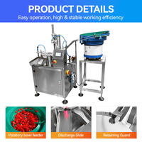 Machine automatique d'insertion de joints, machine d'insertion de garnitures pour bouchons de bouteilles et de gobelets pour fermetures alimentaires et cosmétiques