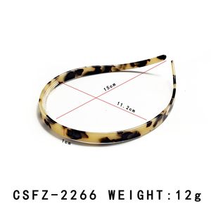 YIYI Ventes directes d'usine personnalisées <span class=keywords><strong>pas</strong></span> <span class=keywords><strong>cher</strong></span> bandeau en acétate d'écaille de tortue simple tempérament bandeau pour femmes en gros - Product Image 2