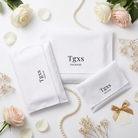 Pochette cadeau en tissu de marque premium avec logo personnalisé, enveloppe en toile de coton avec rabat, sac anti-poussière pour sac à main, vêtements, chaussures, emballage