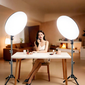 Lumière pleine écran pour le streaming, éclairage LED pour l'enregistrement vidéo, éclairage professionnel pour la photographie, anneau lumineux, <span class=keywords><strong>lampe</strong></span> de <span class=keywords><strong>studio</strong></span> <span class=keywords><strong>photo</strong></span>, éclairage d'appoint - Product Image 1