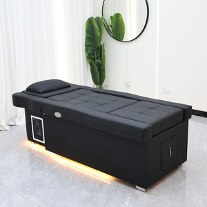 Fauteuil de lavage multifonctionnel de style antique pour salon, avec dossier réglable, pour thérapie capillaire, lit de pédicure spa avec bain de pieds - Product Image 5