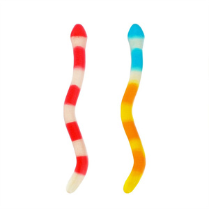 Ingrosso lungo a forma di serpente dolci gommosi Sour <span class=keywords><strong>caramelle</strong></span> aromatizzate alla frutta assortite nella confezione del sacchetto - Product Image 4