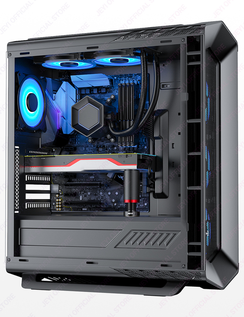 JEYI Factory's GPU Support Bracket Adjustable Aluminum Alloy Graphics Card Brace Magnetic Base 77mm/132mm*34mm Products Stock