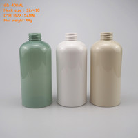 Bouteille de shampooing en plastique PET de 400 ml avec pompe à lotion