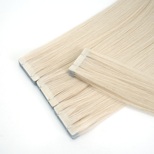Extensions de cheveux adhésives invisibles Lanxun en gros, double trame, <span class=keywords><strong>Remy</strong></span>, à injection, avec bandes adhésives latérales - Product Image 2