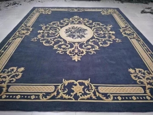 Custom Own Design <strong>Grey</strong> <strong>Dark</strong> Wool <strong>Rug</strong> - Product Image 2