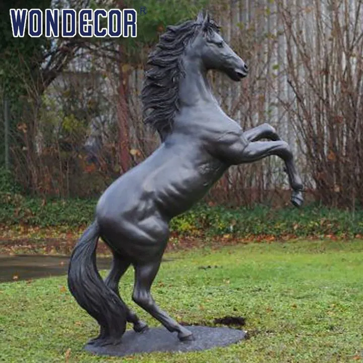 Wondecor 핫 세일 실물 크기 옥외 금속 기술 현대 말 청동 동상