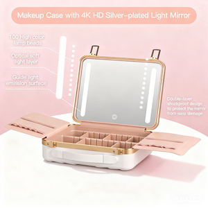 Sac de toilette de voyage OBOX pour hommes avec miroir LED, luminosité réglable pour les travailleurs de bureau masculins, voyage d'affaires - Product Image 3