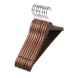 Wood <b>Hangers</b> Wooden Clothes <b>Hanger</b> For Clothing Store With <b>Non</b> <b>Slip</b> Design Rectangle Shape Carved Wood Material - Product Image 4