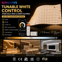Feuille LED CCT 2835 pour marbre, certifiée UL CE, 2700K+6500K, 2 LED/coupe, feuille LED flexible, éclairage DC24V, feuilles LED pliables pour plafond