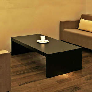 Mesa de centro minimalista moderna con tablero de madera artificial, muebles duraderos para sala de estar, uso para adultos y personas mayores - Product Image 2