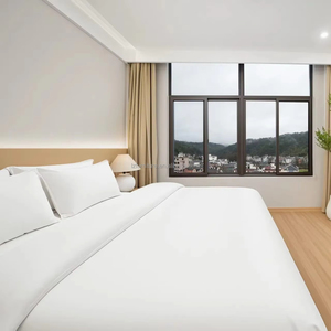 Mesita de Noche Moderna Ecológica con Tamaños Personalizables, Juego de Dormitorio de Madera para Hotel con Cabecero para Habitaciones de Hotel de 3 Estrellas - Product Image 4