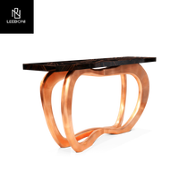 Boca Dolobo personnalisé meubles de salon lumière luxe Style métal décoration couloir Table entrée Console Table