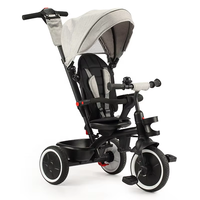 Tricycle pliant pour bébé, fourni par l'usine, pour enfants de 0 à 6 ans, avec frein et capote