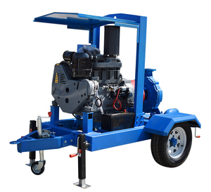 Pompe à eau diesel mobile pour l'irrigation agricole, 4/6 cylindres, 6 pouces - Product Image 5