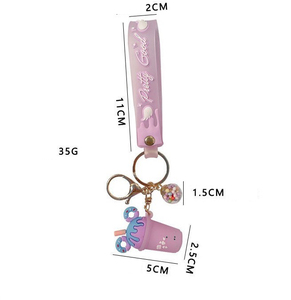พวงกุญแจไอเดียสร้างสรรค์รูปแก้วชานม TG-2680 ทำจาก PVC ขายส่ง - Product Image 6
