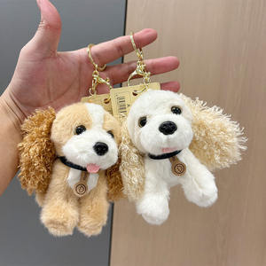 Llavero de Peluche Suave con Forma de Cachorro de <span class=keywords><strong>Cocker</strong></span> <span class=keywords><strong>Spaniel</strong></span>, Creativo y Popular en Internet, Adorno para Bolsos, Venta al por Mayor - Product Image 1