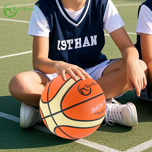Promotion Usine Zhensheng : Ballon de Basketball en Caoutchouc Personnalisé avec Logo, Matière 100% Fraîche, Taille 7, Idéal pour l'Entraînement et les Cadeaux - Product Image 4