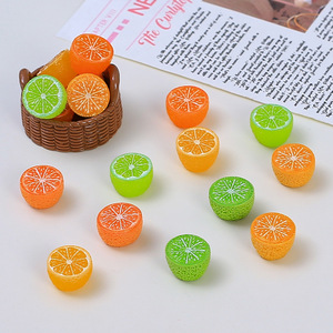 Ornamen Rambut Resin Miniatur Jeruk 3D Kawaii Buatan untuk Souvenir dan Barang Bertema Buah - Product Image 4