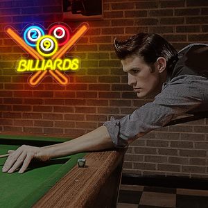 Billiards Letreros Neon LED dimmable USB powered ambient <b>light</b> store <b>window</b> decoration <b>light</b> street indicator <b>light</b> Customized - Product Image 3