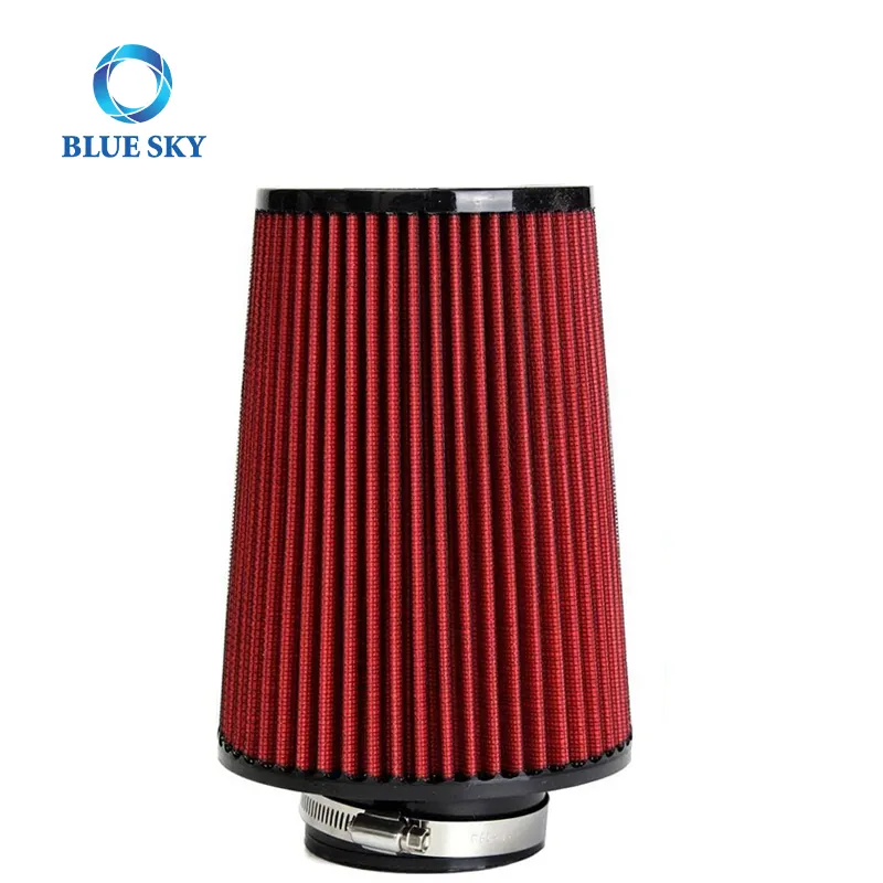 High Flow Racing Performance Short Long Tapered Air Filters Universal 76mm 102mm 3inch Cone Intake Air Filter for KN