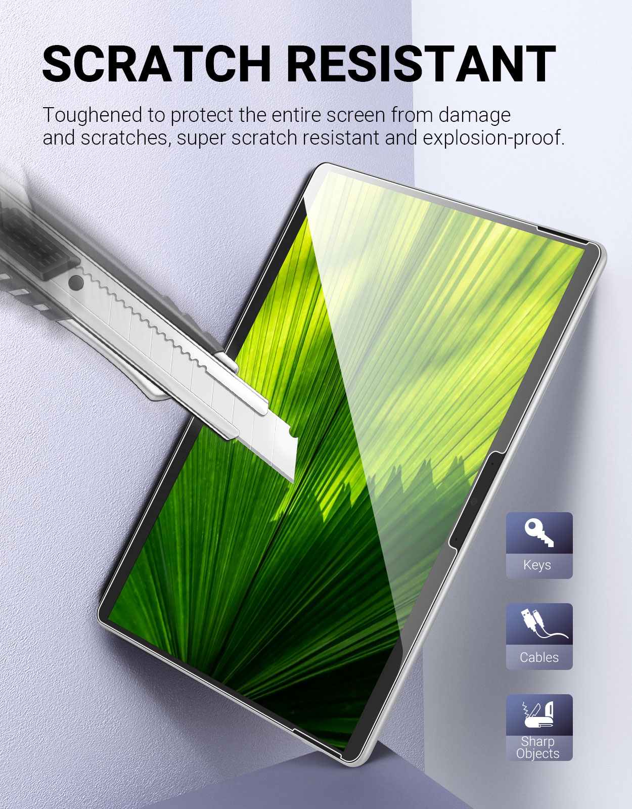 Ультрапрозрачное закаленное стекло MoKo с защитой от царапин и закругленными краями, твердость 9H, Защитная пленка для экрана Microsoft Surface Pro 8/X