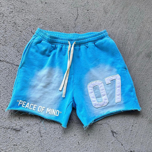 Pantalones Cortos Unisex <span class=keywords><strong>de</strong></span> Forro Polar con Logotipo Personalizado OEM, Estilo Urbano, Nueva Tendencia, Corte Holgado, Bordados, Antiarrugas, Ecológicos para Hombre - Product Image 6